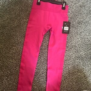 Girls' Hot Pink Seamless Active Leggings